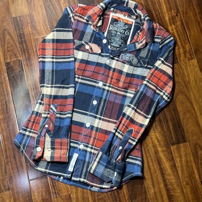 Superdry Co P. F heavyweight plaid flannel shir