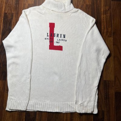 Lauren Ralph Lauren Big Logo turtleneck knit sweater