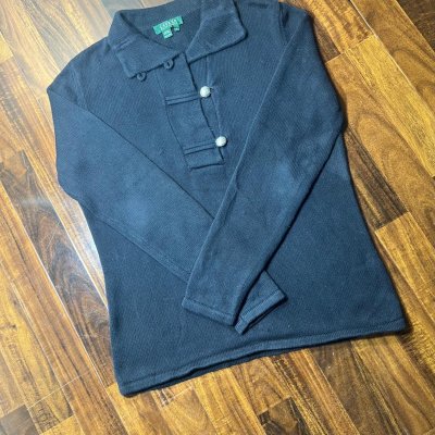 Lauren Ralph Lauren navy blue knit sweater