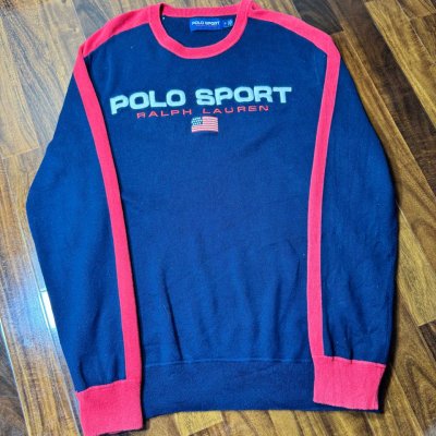 Polo Sport Sweater spellout usa flag