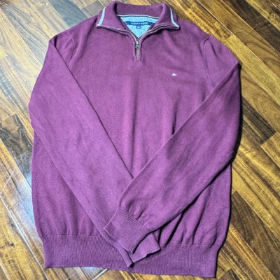 Tommy Hilfiger Quarter Zip Knit Sweater