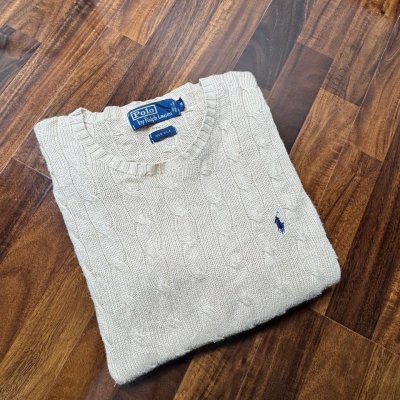 Polo Ralph Lauren 100% Silk Cable Knit Sweater