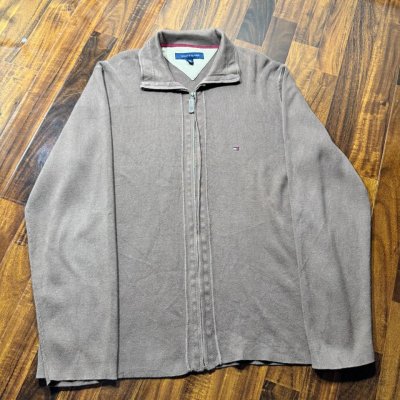 Tommy Hilfiger Mocha Brown Quarter Zip Sweater