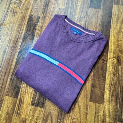 Tommy Hilfiger Plum Crew Neck Sweater Rich plum purple