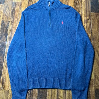Polo Ralph Lauren Pink Pony 1/4 Zip Knit