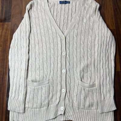 Polo Ralph Lauren Cable Knit Cardigan Size M