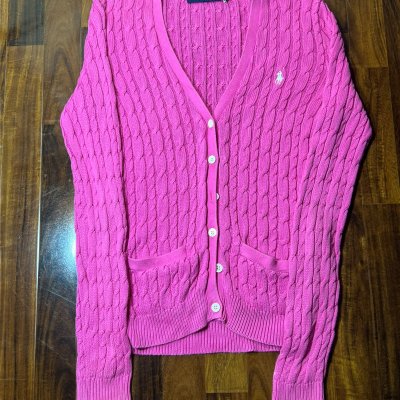Ralph Lauren Cable Knit Cardigan Size M