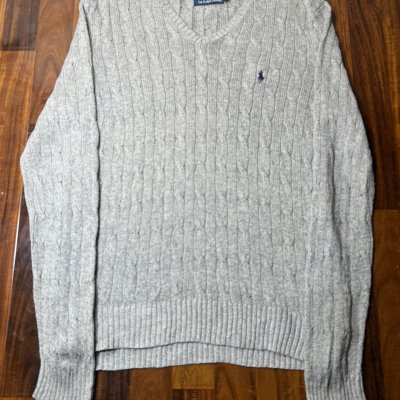 Polo Ralph Lauren Cable Knit V-Neck Size M