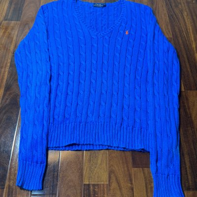 Polo Ralph Lauren Cable Knit V-Neck Size L
