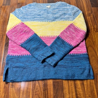 Barbour Blue Melange Knit  Size L