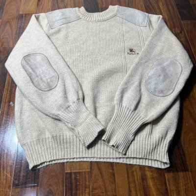 Burberrys 100% Pure New Wool Knit Sweater  M