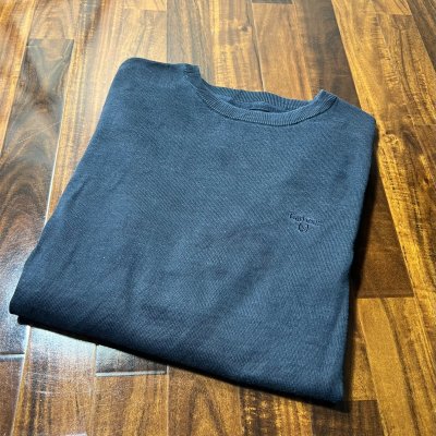 Barbour Navy Crew Neck Knit  Size XL