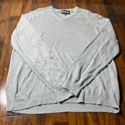 Barbour Heather V-Neck Knit | Size L Established 1894