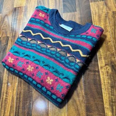 90s La Dame Australia Geometric Knit Size L