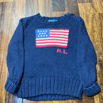 Polo Ralph Lauren American USA Flag Knit Sweater