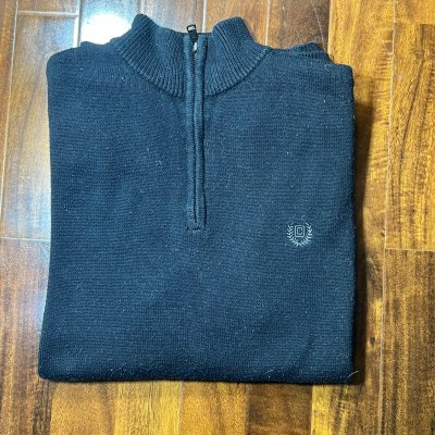 Chaps Ralph Lauren 1/4 Zip Knit Sweater Size M