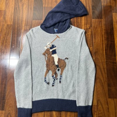 Polo Ralph Lauren Big Ponny Hoodie Size S(8)