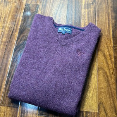 Barbour Plum Knit Sweater Size S