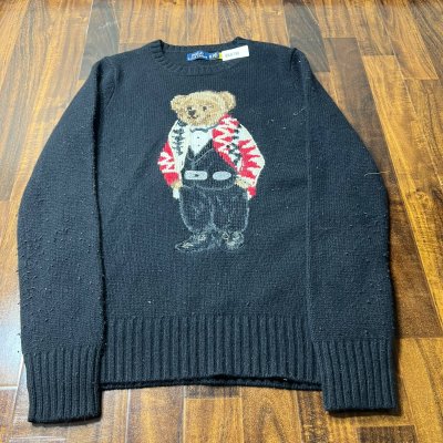 Polo Ralph Lauren Black Tuxedo Polo Bear Sweater