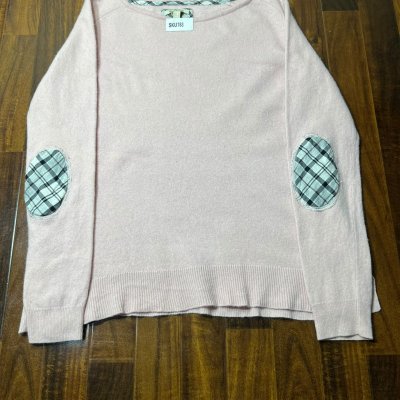 Burberry Baby Pink Cashmere Crew Neck Sweater
