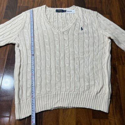 Polo Ralph Lauren  Cable Knit V-Neck Sweater