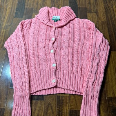 Lauren Ralph Lauren  Cable Knit Shawl Collar Cardigan