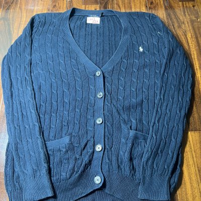 Polo Ralph Lauren Navy Cable Knit Cardigan
