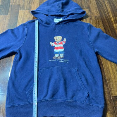 Polo Ralph Lauren Navy Polo Bear Hoodie | Length 22.5" | SKU 995