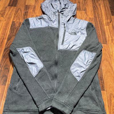 The North Face Apex Bionic Hybrid Hoodie L | 23" P2P | Charcoal Grey | TNF