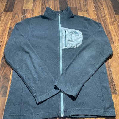 The North Face TKA 100 Full Zip Fleece M | 24" P2P | Black | TNF