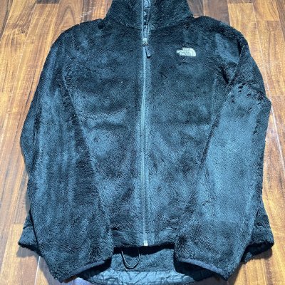 The North Face Osito High Pile Full Zip Fleece M | 22" P2P | Black | Womens TNF