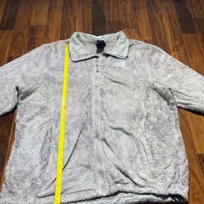 The North Face Osito 2.0 Reversible Fleece L | 26" P2P | Light Grey | Womens TNF