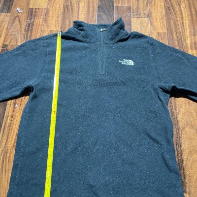 The North Face TKA 100 1/4 Zip Fleece L | 24" P2P | Black | Mens TNF