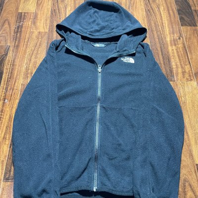 The North Face TKA 100 Hooded Fleece L | 23" P2P | Black | Womens TNF