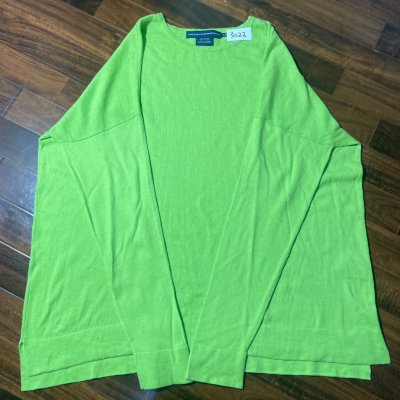 Ralph Lauren Sport Sweater M | 2000s Lime Green Knit Sweater | M - 3022