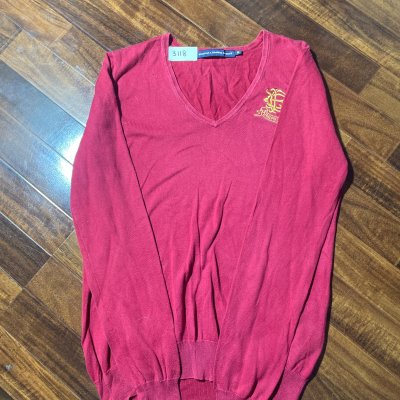 Ralph Lauren Sport Sweater M | Berry Crest V-Neck Knit Jumper 2000s | Womens M