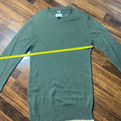 The North Face Sweater M | 2000s Knit Crewneck Sweater Olive | M - 3206