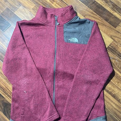 The North Face Jacket M | 2010s Full-Zip Fleece Jacket Burgundy Patch | M - 3213