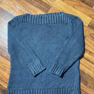 Lauren Ralph Lauren Sweater S | Navy Silk Linen Knit Sweater Jumper | Womens S