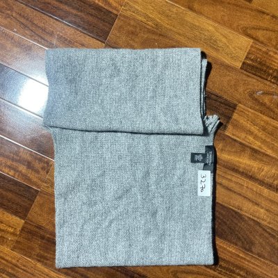 Nordstrom Scarf One Size | Grey 100% Cashmere Scarf Fringe | Unisex